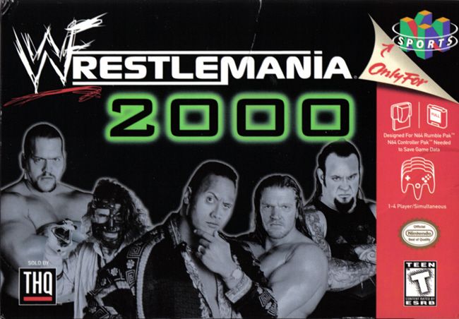 WWF Wrestlemania 2000 box art for Nintendo 64